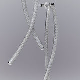 Rosato orecchini lunghi in argento 925‰