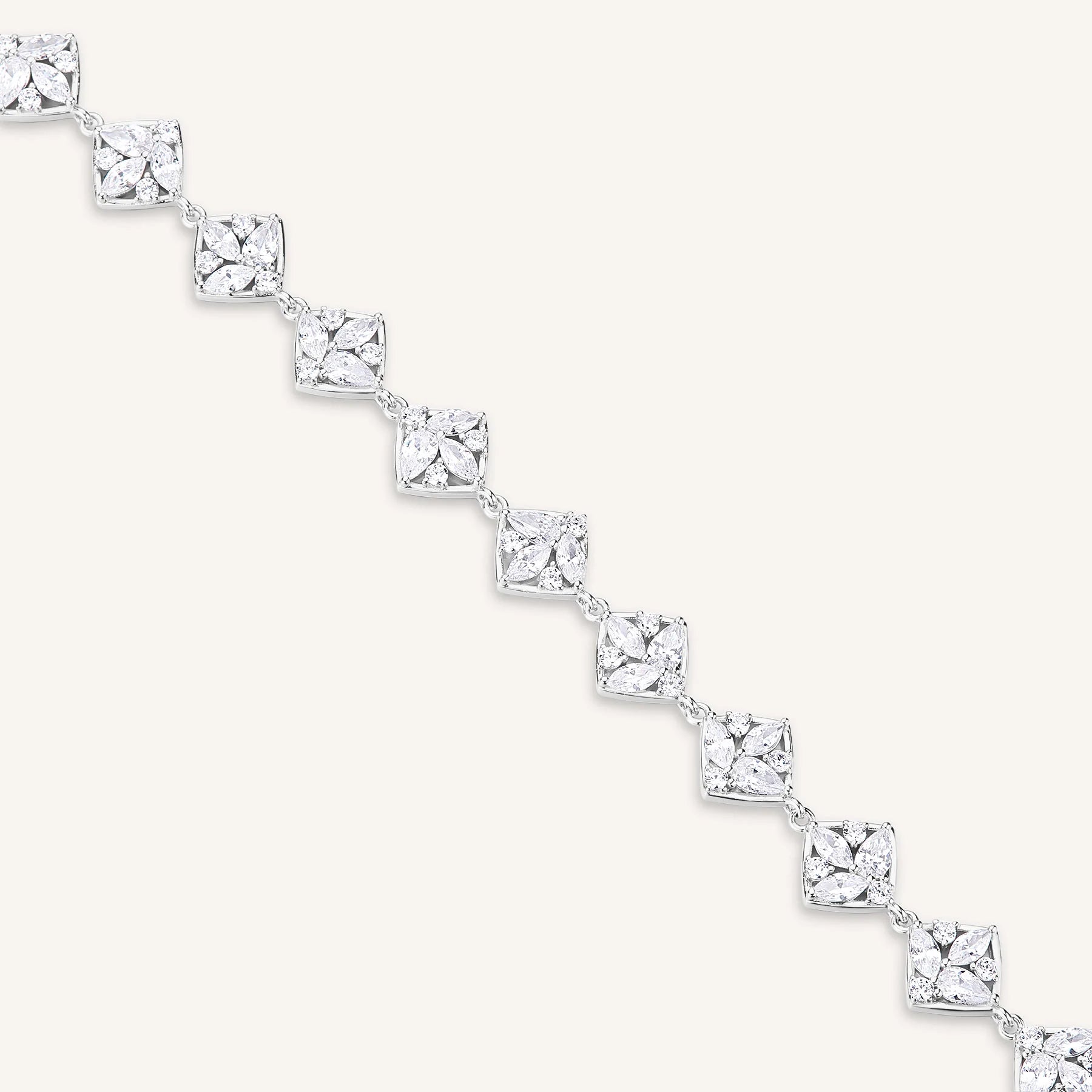 Rosato bracciale in argento 925‰