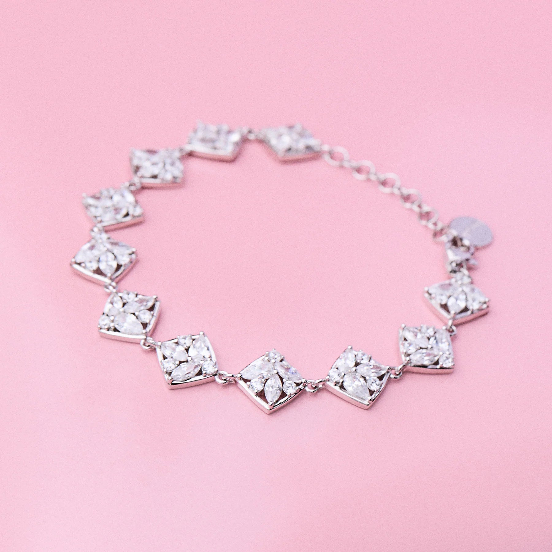 Rosato bracciale in argento 925‰