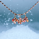 Rosato charm in argento 925‰ a forma di ghirlanda natalizia