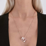 Rosato collana in argento 925‰