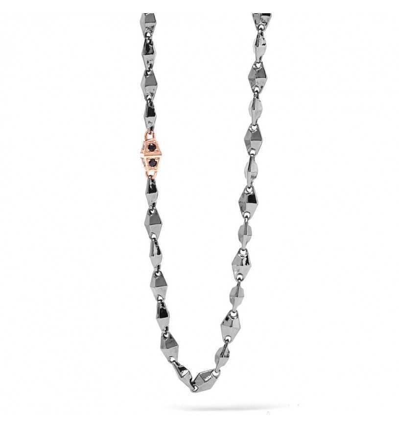 Comete girocollo argento 925% brunito