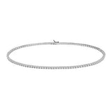 Comete girocollo tennis in argento 925%