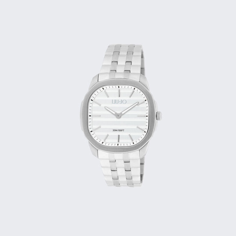 Men's watch with steel strap