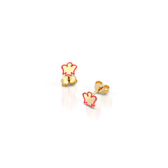 9kt yellow gold earrings