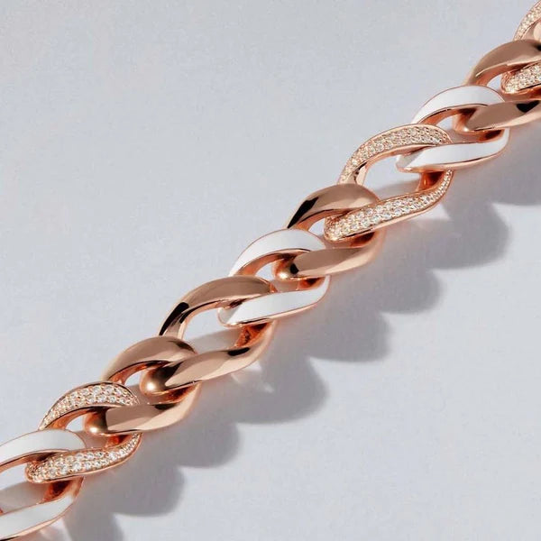 Rosato bracciale in argento 925‰